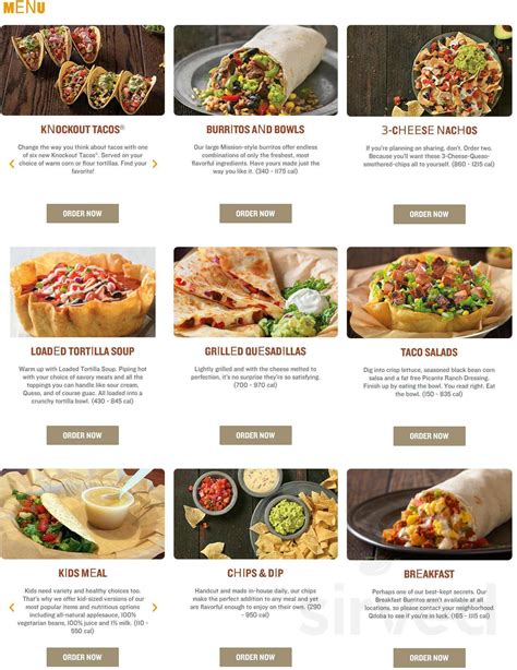 QDOBA Menu